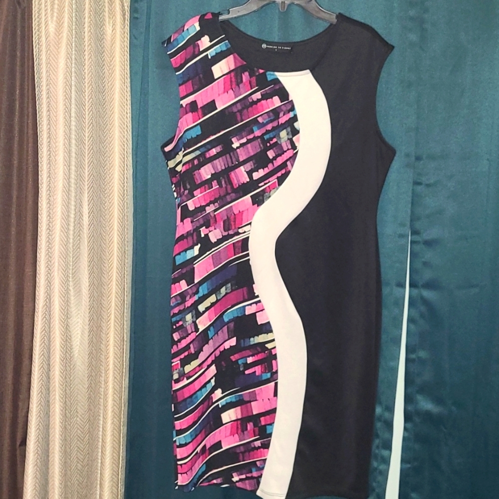 Split Color Mini Dress